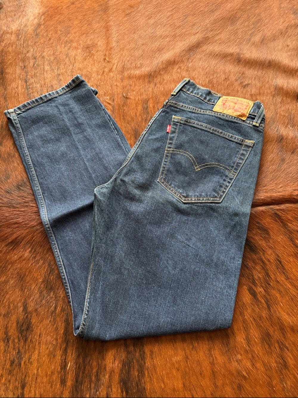 Levi's Dark Blue Straight-Leg Men's Jeans